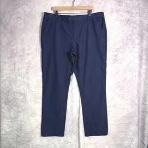 Mizzen + Main Upton Chino Pants Mens sz 42x32 Navy Blue Lightweight Golf